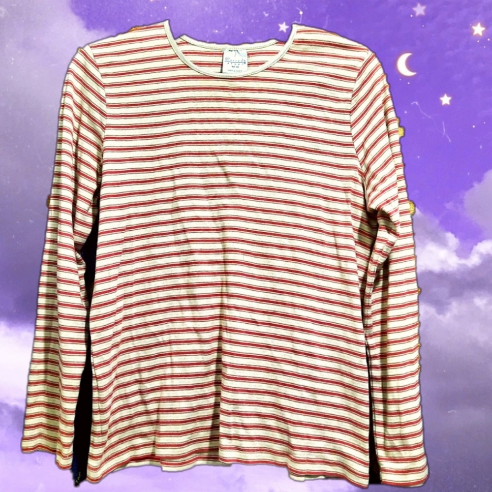 Cascade Blues Striped Long-sleeved Shirt